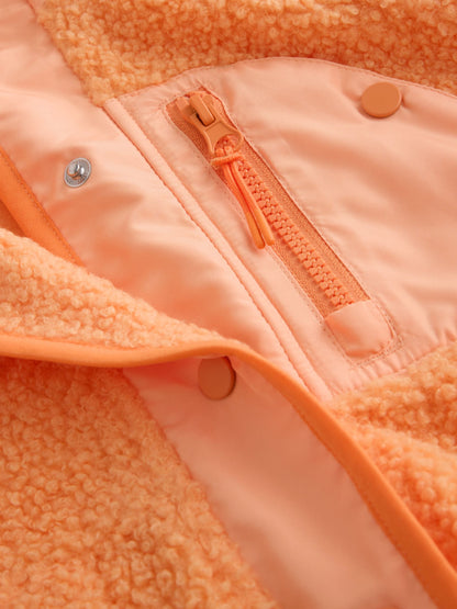 Dsiney Kidz - Bright Orange Button Up Fleece Jacket (3-16yrs) image 8
