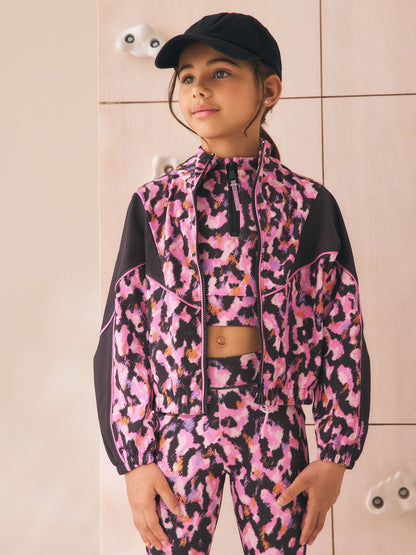Dsiney Kidz - Pink Animal Sports Zip Through Jacket (3-16yrs) image 1