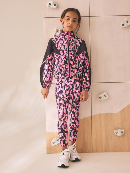 Dsiney Kidz - Pink Animal Sports Zip Through Jacket (3-16yrs) image 2