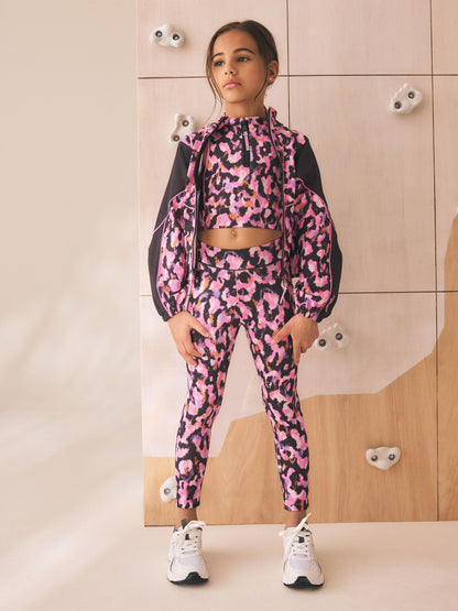 Dsiney Kidz - Pink Animal Sports Zip Through Jacket (3-16yrs) image 3