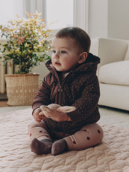 Dsiney Kidz - Brown Spotted Hooded Padded Baby Jacket (0mths-2yrs) image 2