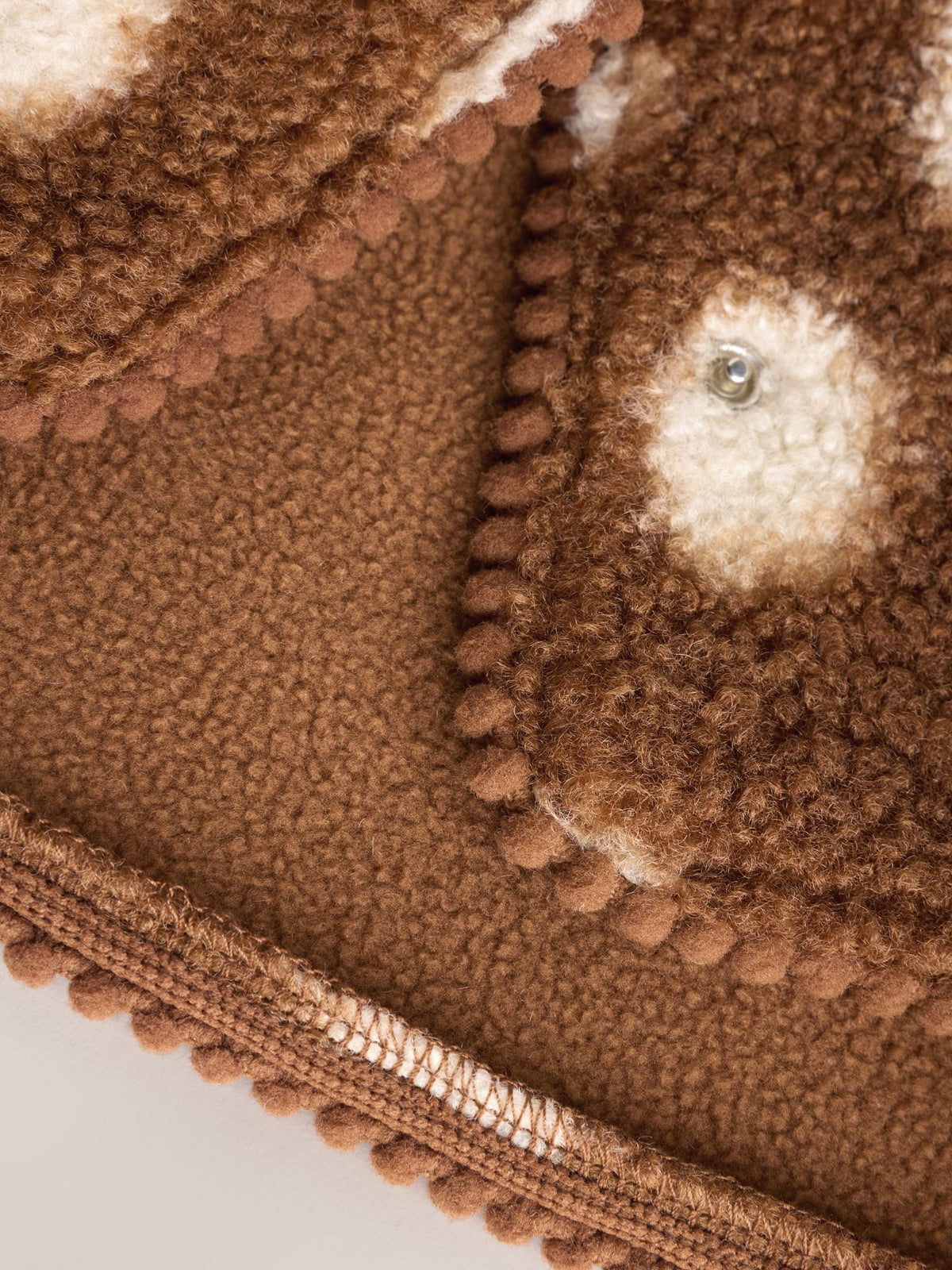 Dsiney Kidz - Brown Spot Borg Hooded Baby Jacket (0mths-2yrs) image 4