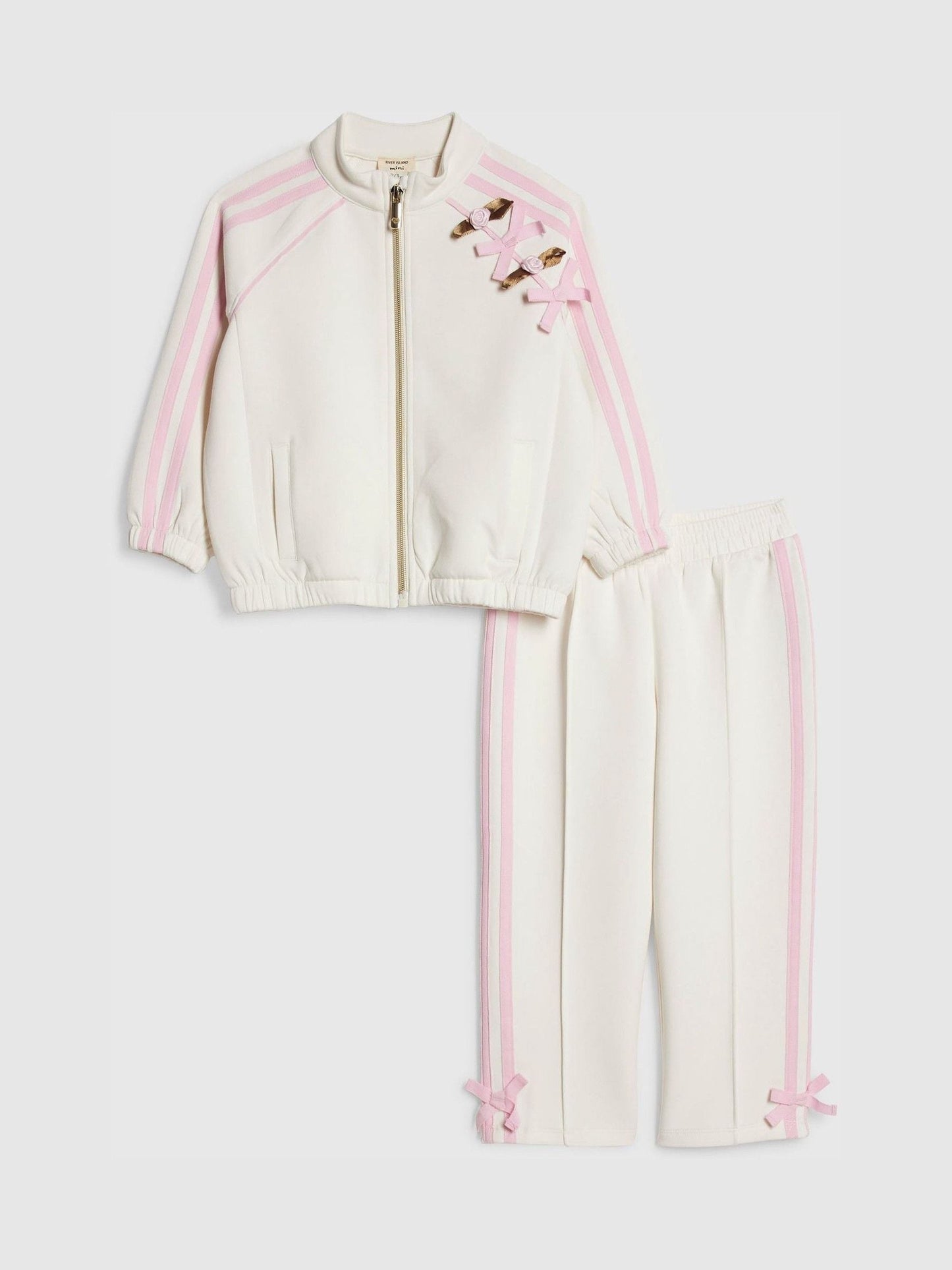 River Island Cream Rosette Track Set image 1