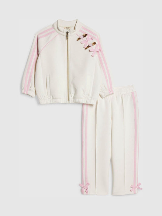 River Island Cream Rosette Track Set image 1
