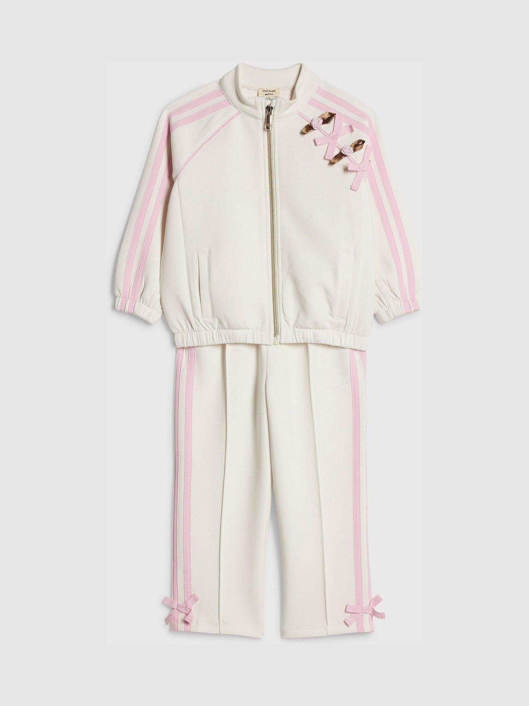 River Island Cream Rosette Track Set image 3