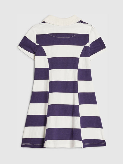 River Island Purple Stripe Rugby Polo Dress image 2