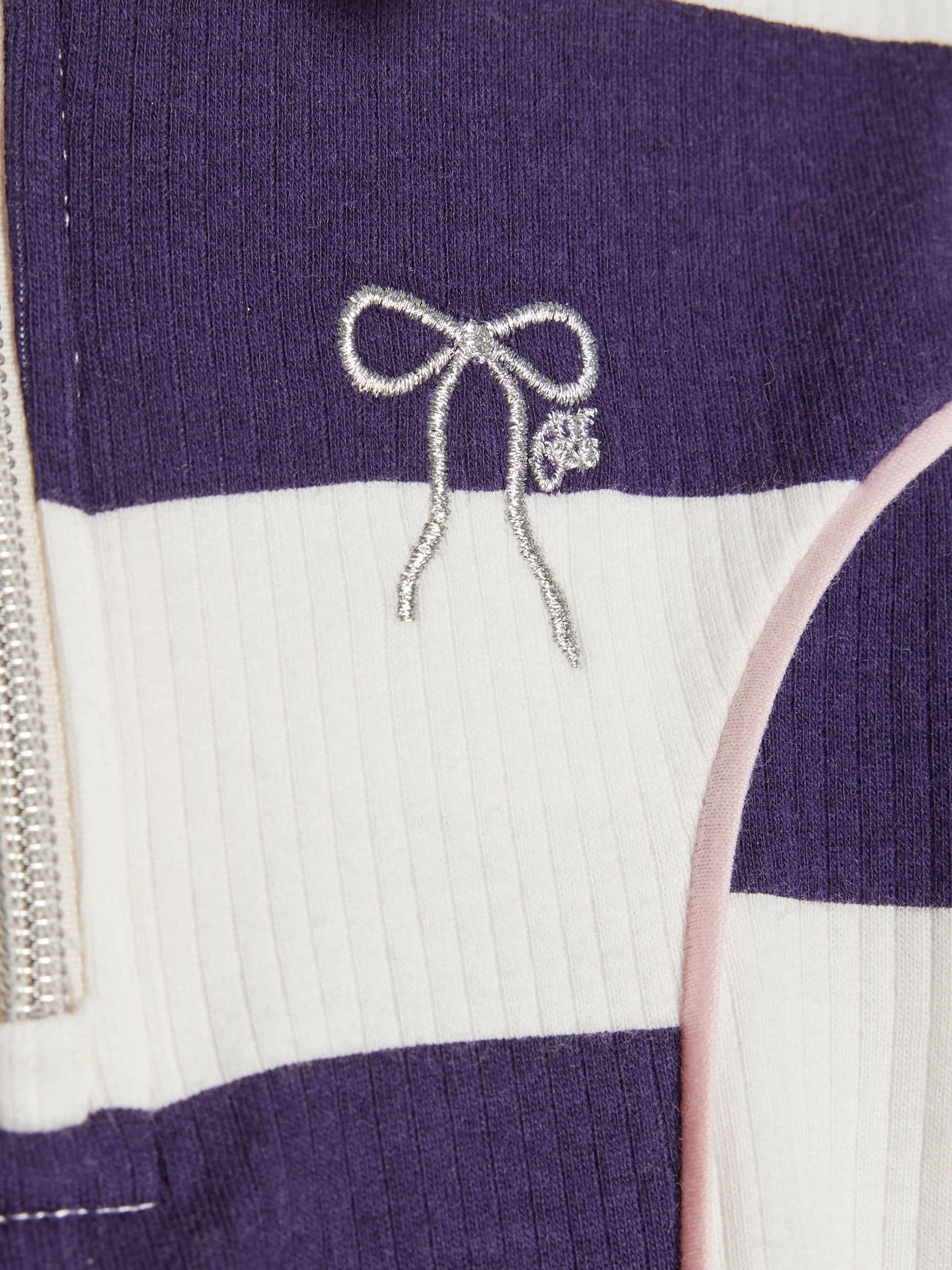 River Island Purple Stripe Rugby Polo Dress image 4