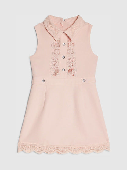 River Island Pink Lace Collar Dress image 1