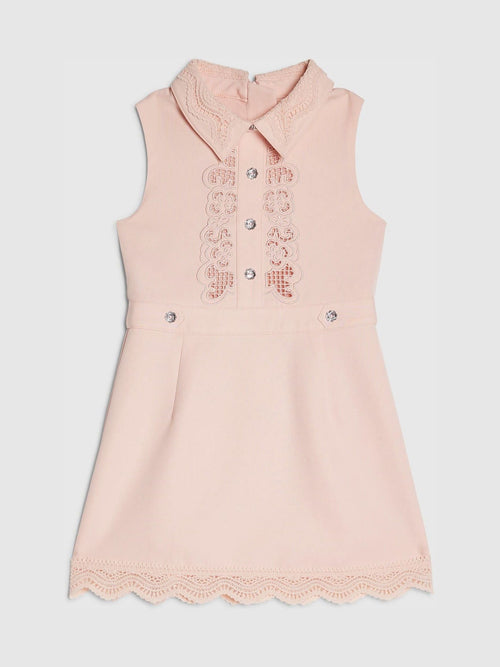 Dsiney Kidz - River Island Pink Lace Collar Dress image 1