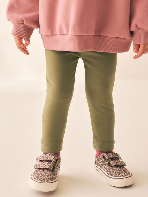 Khaki Green Olive Leggings (3mths-7yrs) image 1
