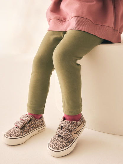 Khaki Green Olive Leggings (3mths-7yrs) image 3