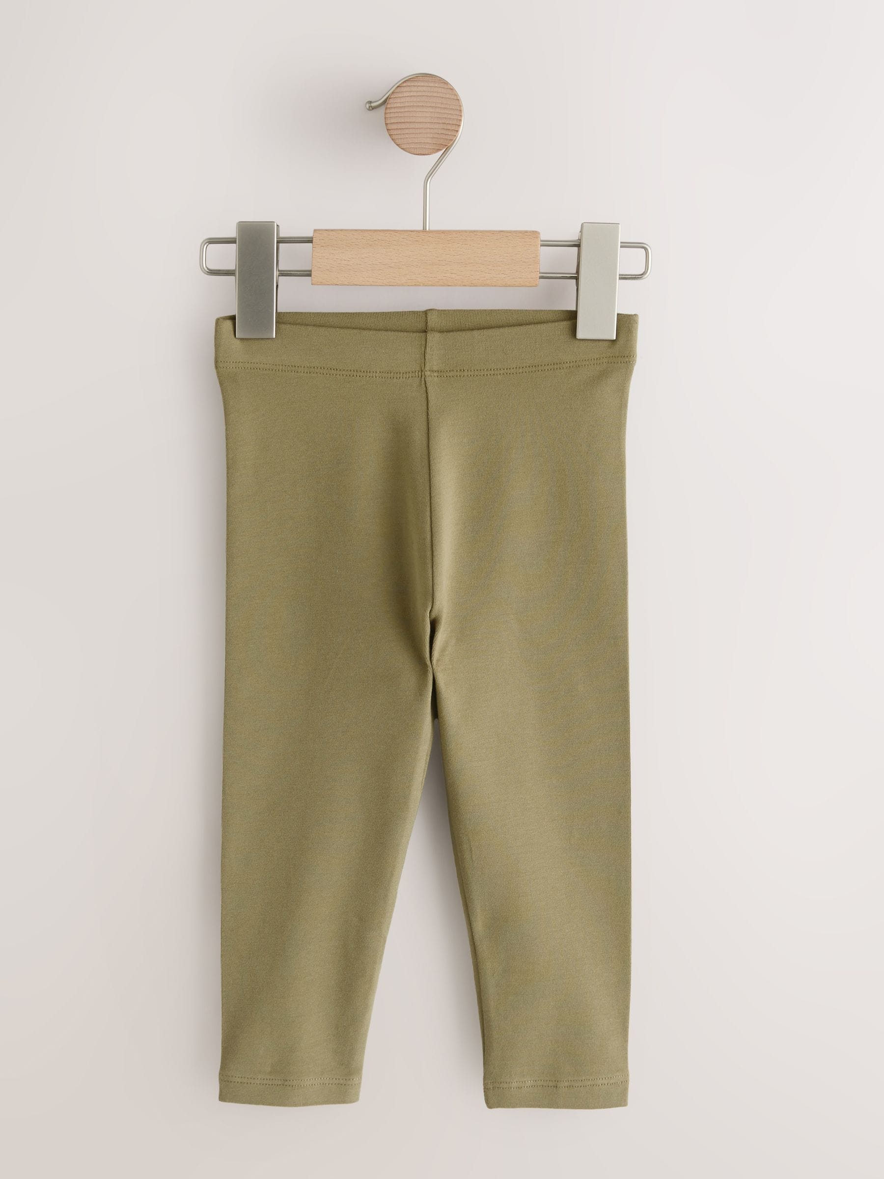 Khaki Green Olive Leggings (3mths-7yrs) image 5