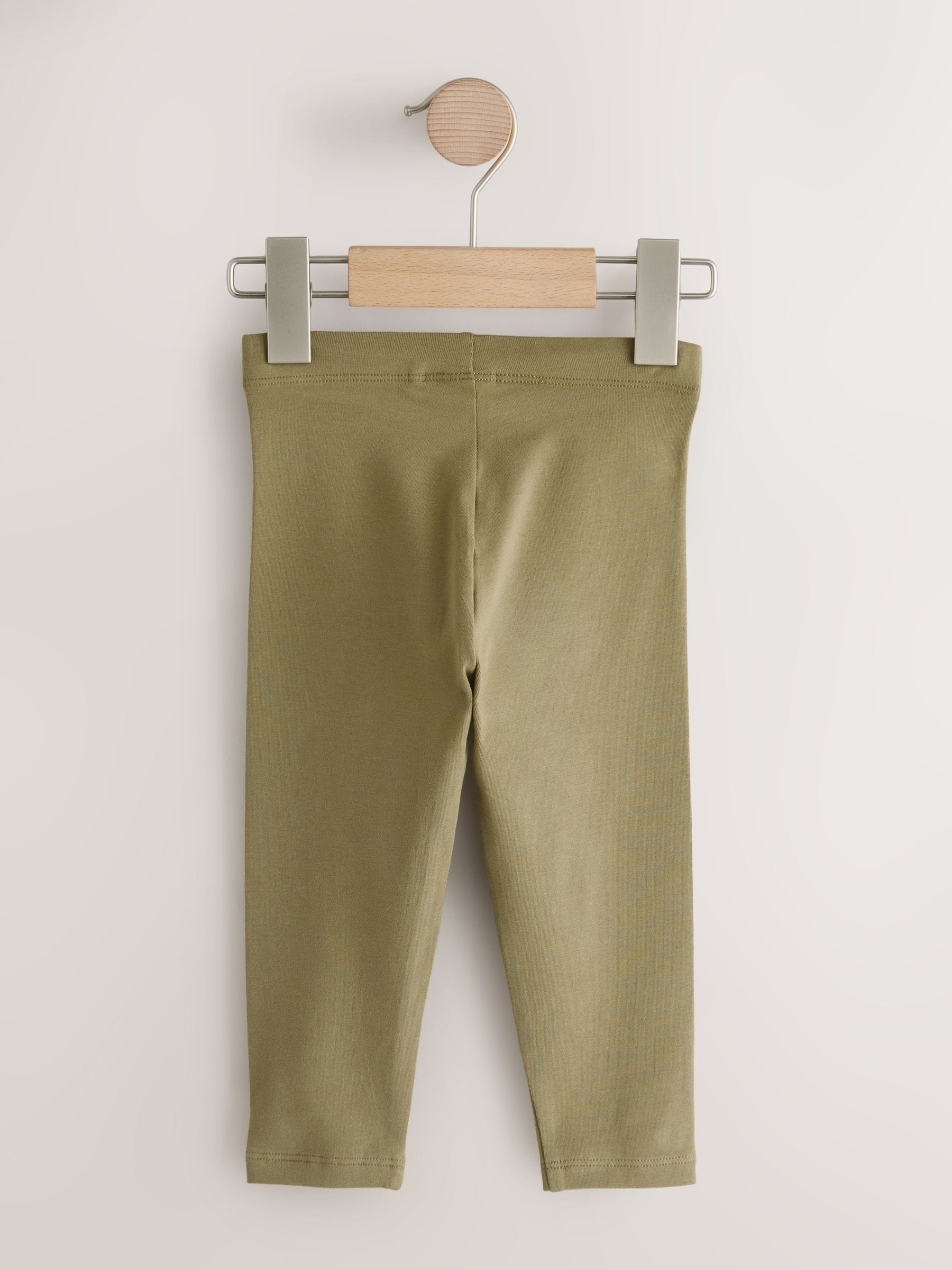 Khaki Green Olive Leggings (3mths-7yrs) image 6