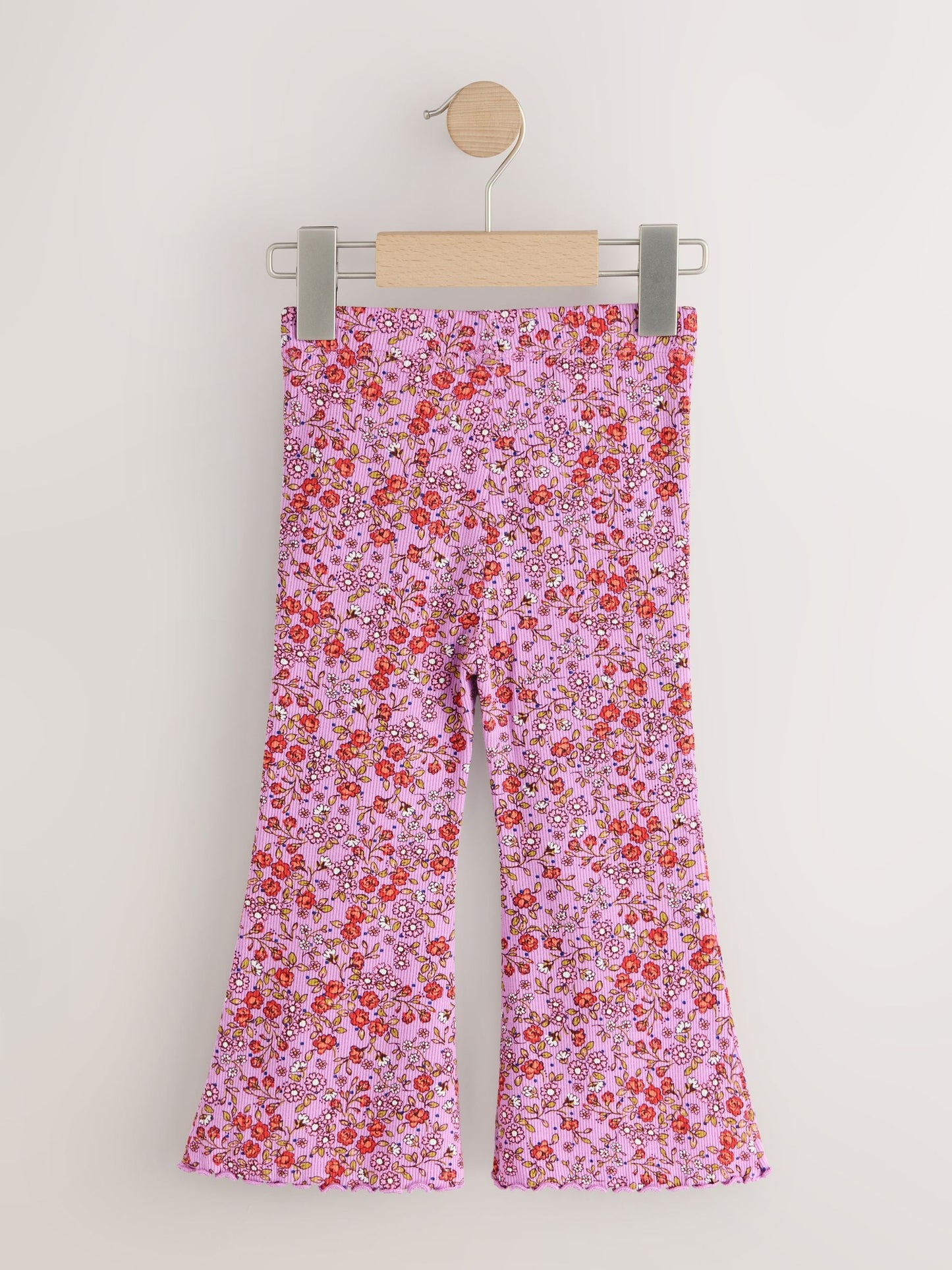Purple Ditsy Floral Floral Flare Leggings (3mths-7yrs) image 6