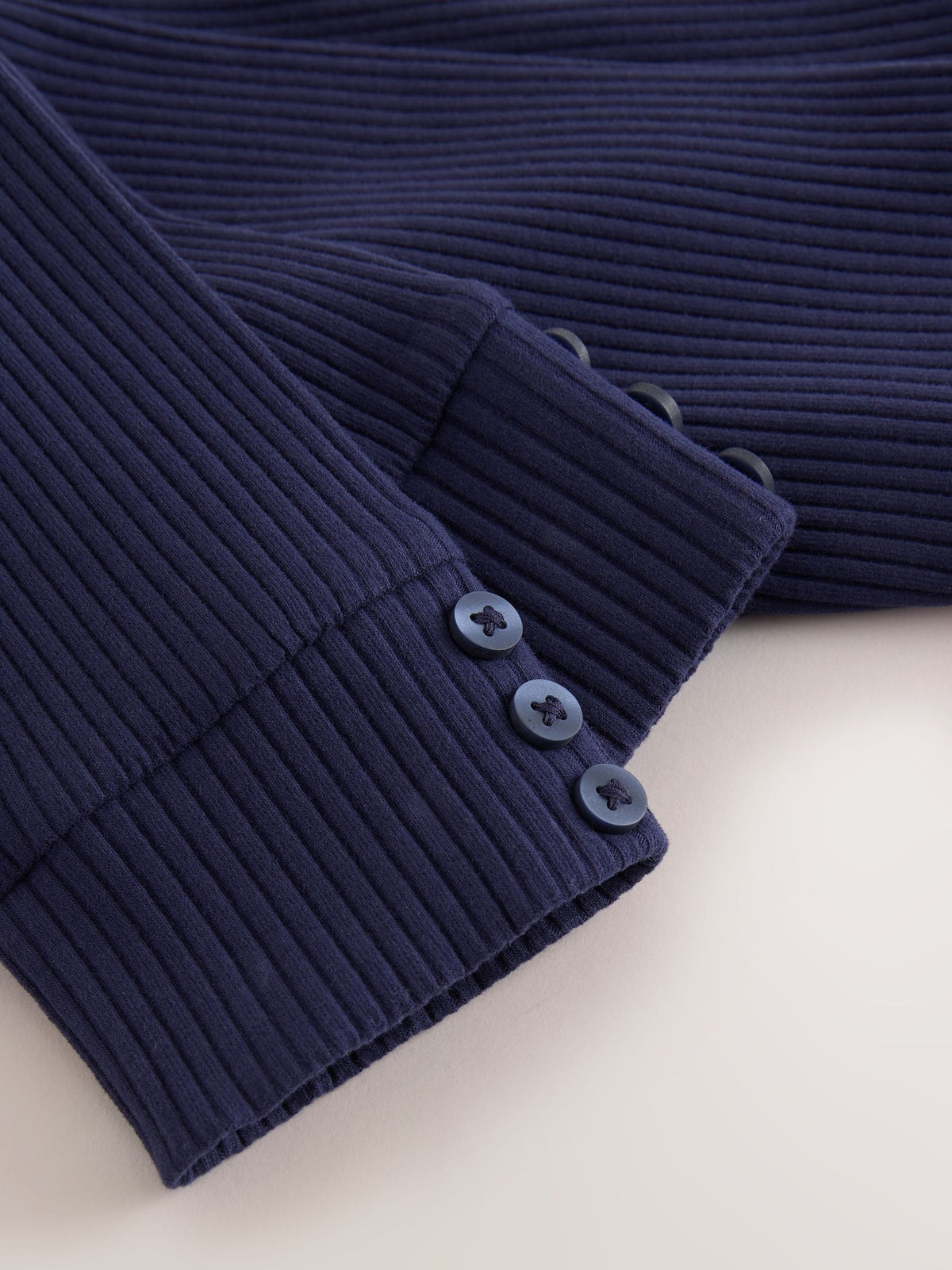 Dsiney Kidz - Navy Ribbed Button Cuffed Leggings (3mths-7yrs) image 7