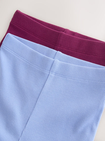 Burgundy Red Ribbed Flare Leggings (3mths-7yrs) image 8