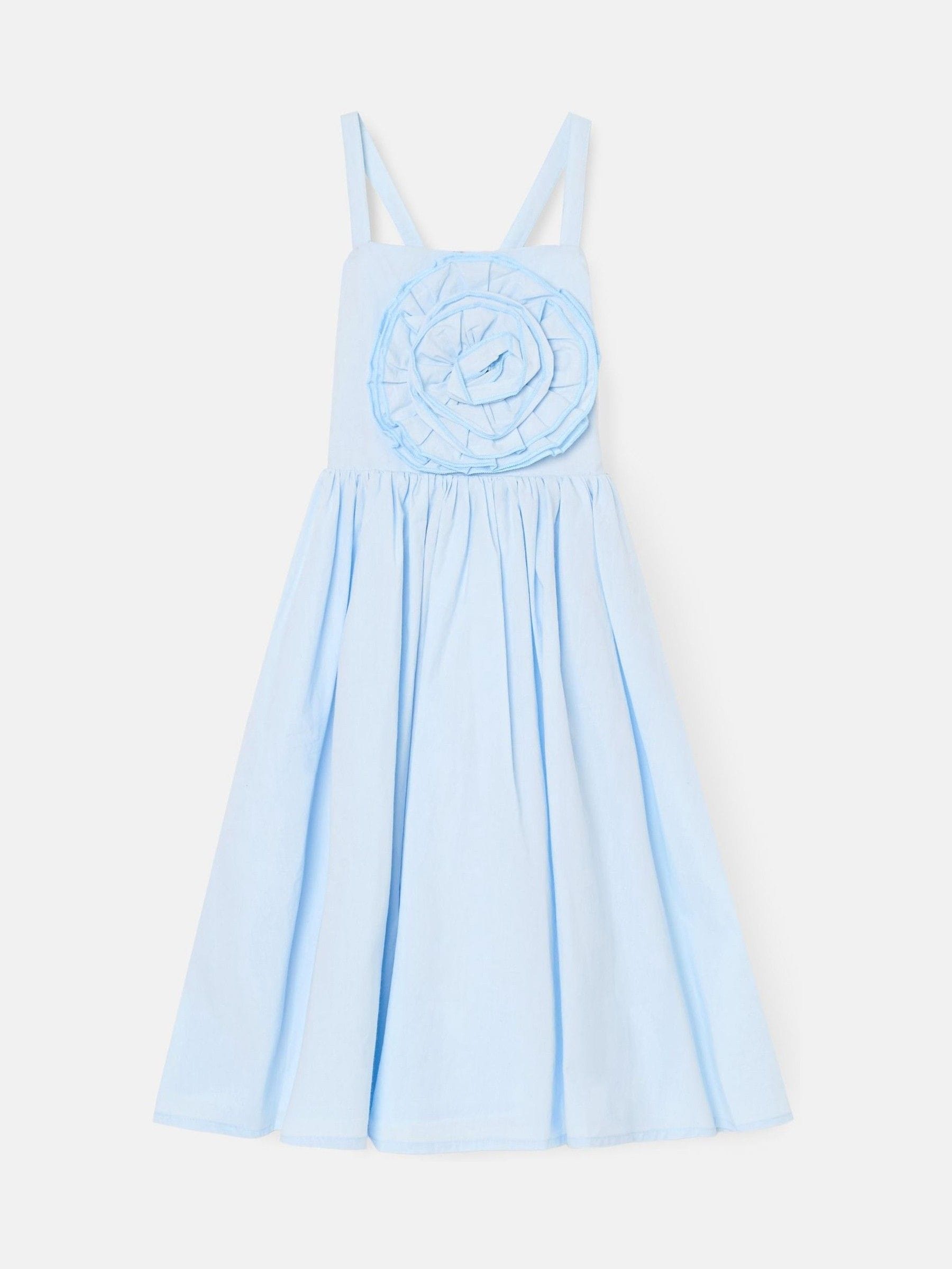 Angel & Rocket Blue Allegra Corsage Scallop Swing Dress image 4