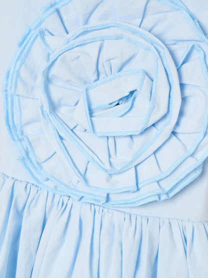 Angel & Rocket Blue Allegra Corsage Scallop Swing Dress image 6