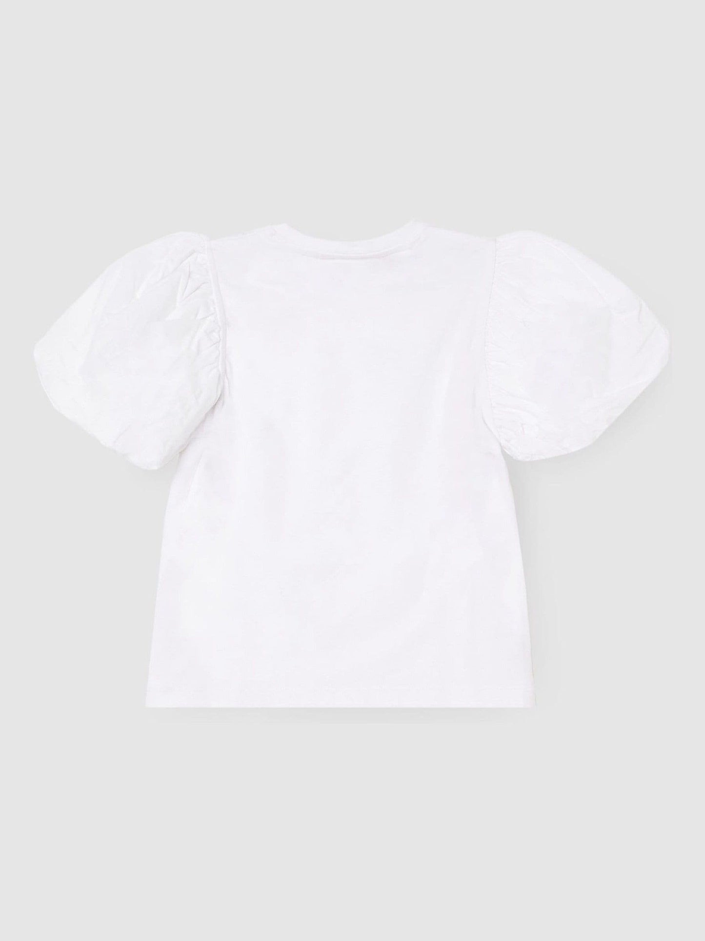 Dsiney Kidz - Angel & Rocket White Ground Eve Ruffle Heart Puff Sleeve T-Shirt image 5