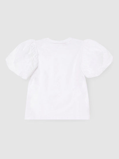 Dsiney Kidz - Angel & Rocket White Ground Eve Ruffle Heart Puff Sleeve T-Shirt image 5