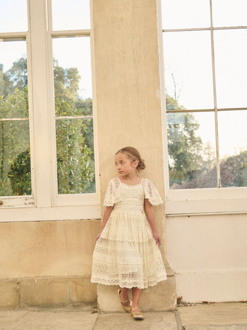 Dsiney Kidz - Angel & Rocket Cream Annabelle Vintage Lace Mesh Dress image 1