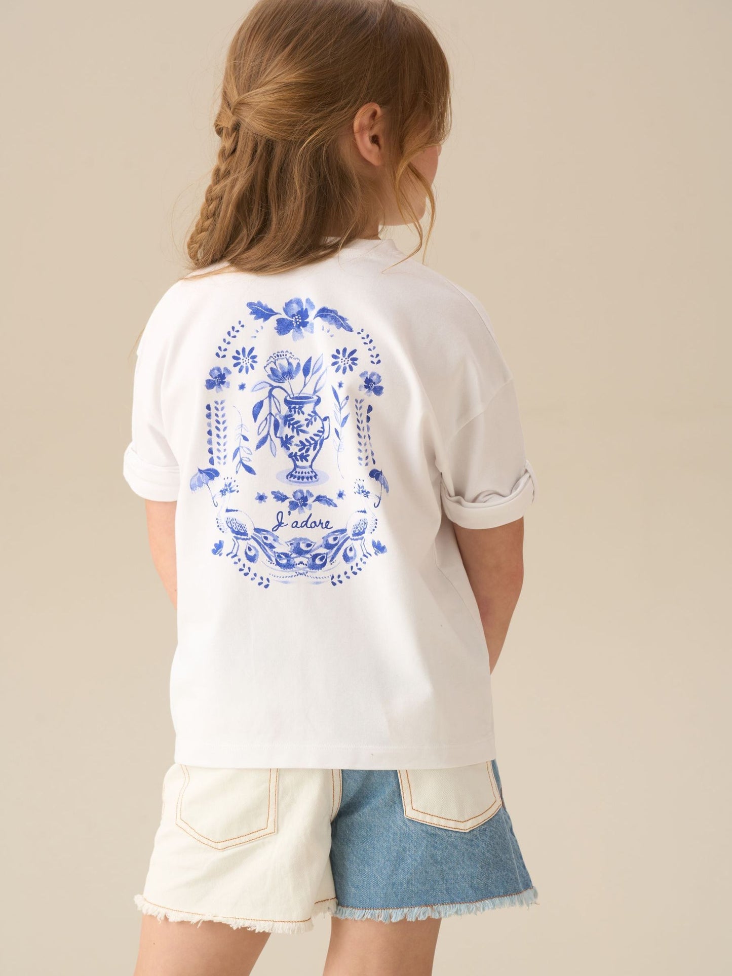 Dsiney Kidz - Angel & Rocket White Joanie Floral Placement Print T-Shirt image 2