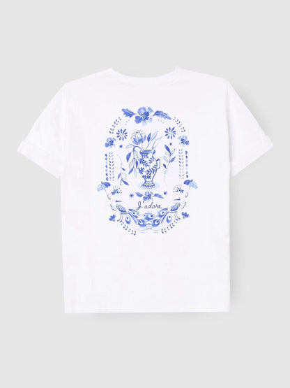Dsiney Kidz - Angel & Rocket White Joanie Floral Placement Print T-Shirt image 5