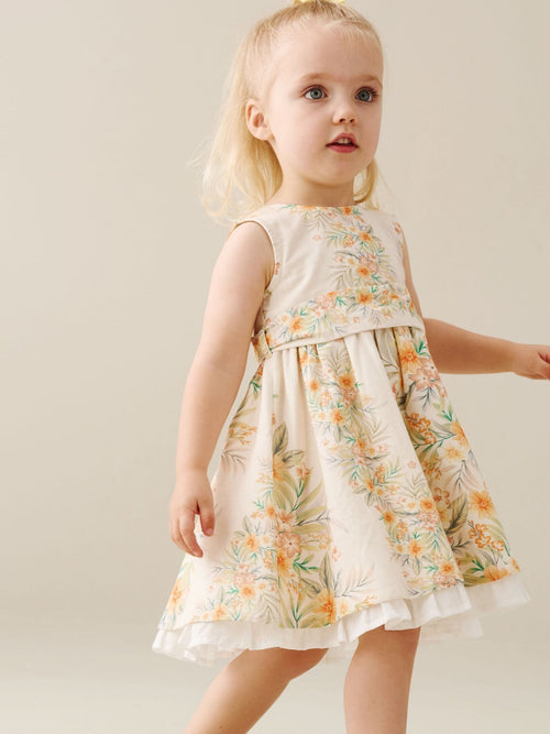 Dsiney Kidz - Angel & Rocket Yellow Seren Printed Tie Waist Dress image 1