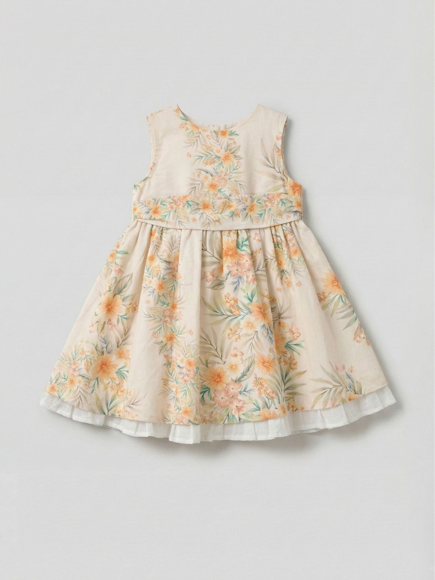Angel & Rocket Yellow Seren Printed Tie Waist Dress image 5