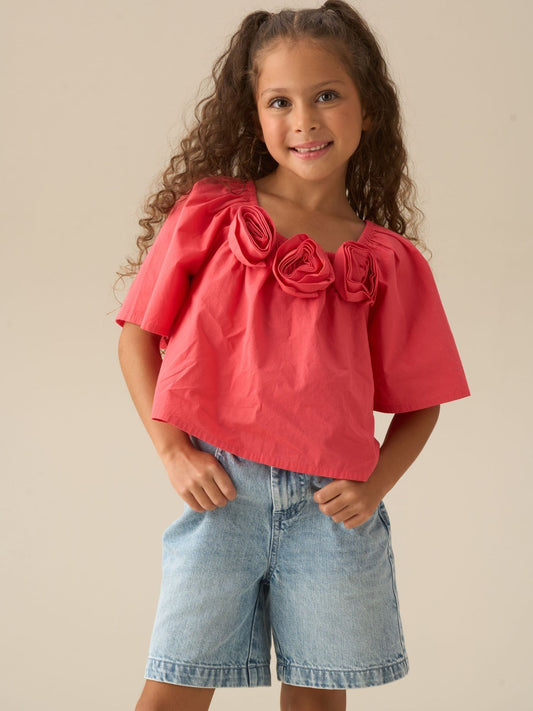 Dsiney Kidz - Angel & Rocket Pink Coletta Corsage Swing Blouse image 1