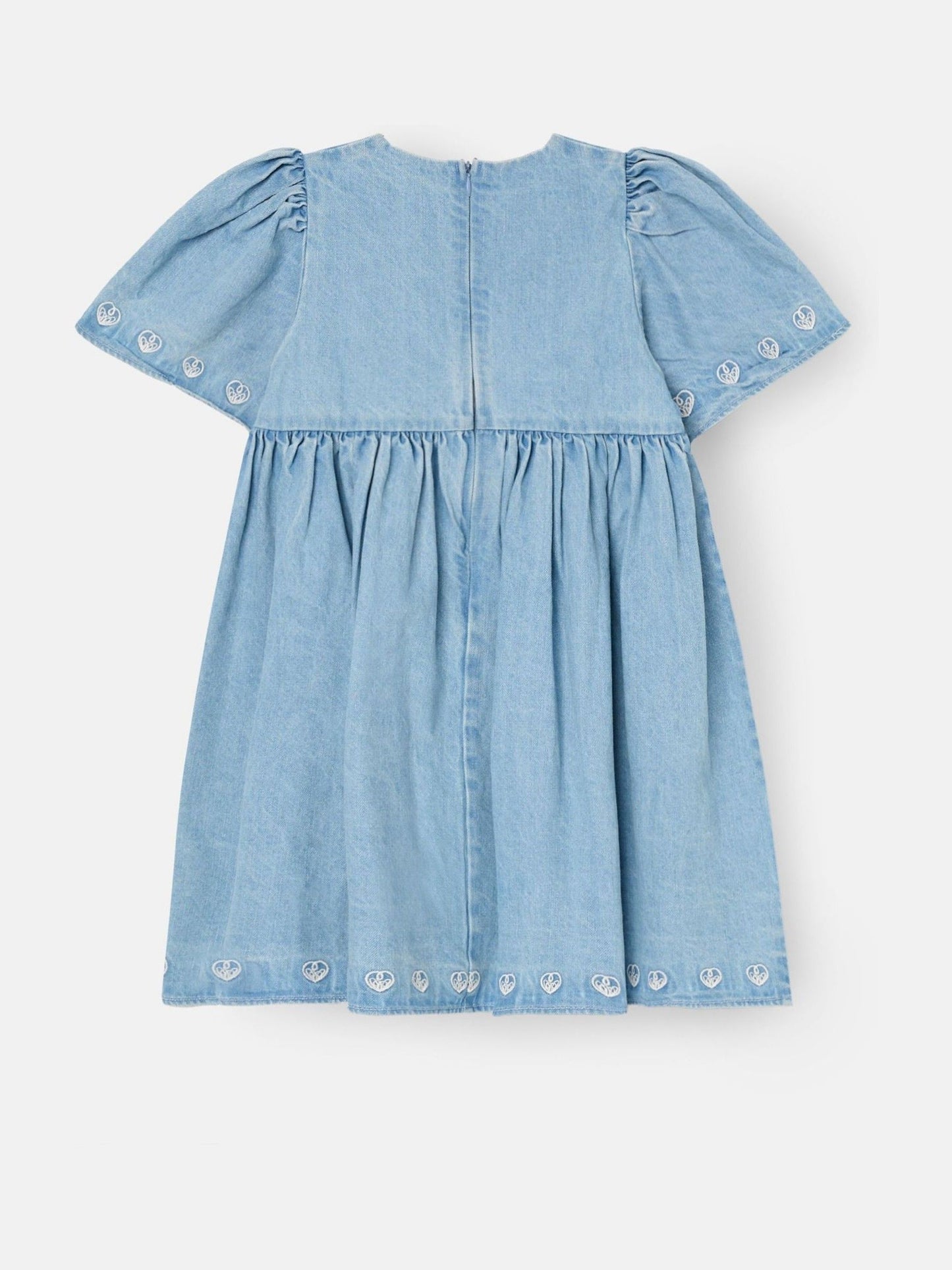 Angel & Rocket Blue Reyna Ivory Embroidered Swing Dress image 8