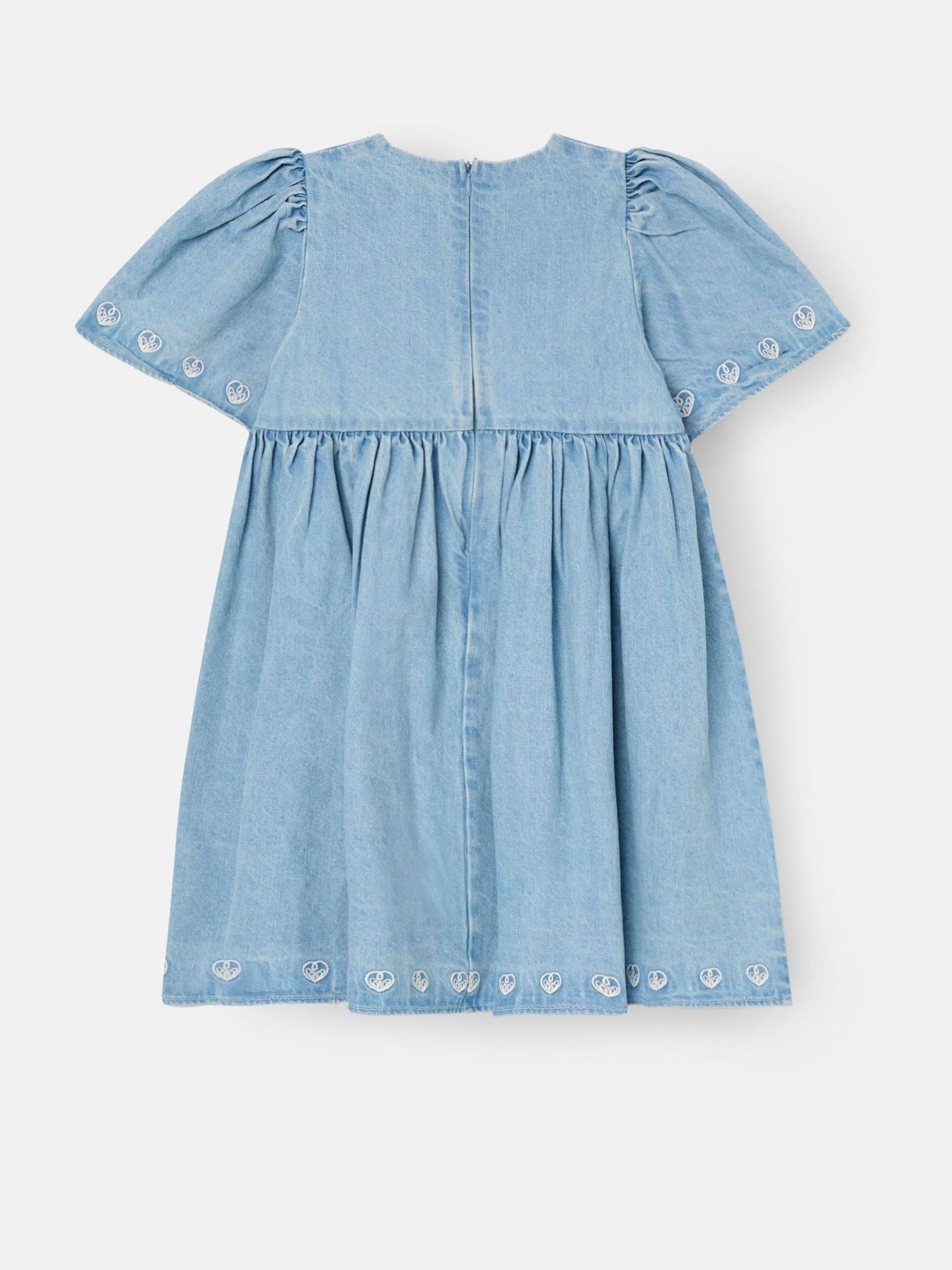 Angel & Rocket Blue Reyna Ivory Embroidered Swing Dress image 8