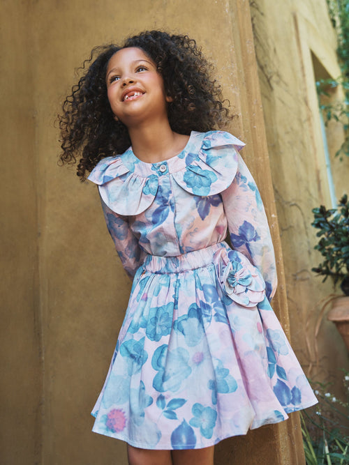 Dsiney Kidz - Angel & Rocket Pink Celia Petal Collar Blouse image 1
