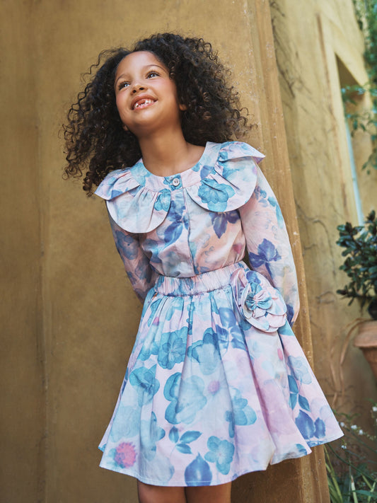 Dsiney Kidz - Angel & Rocket Pink Celia Petal Collar Blouse image 1