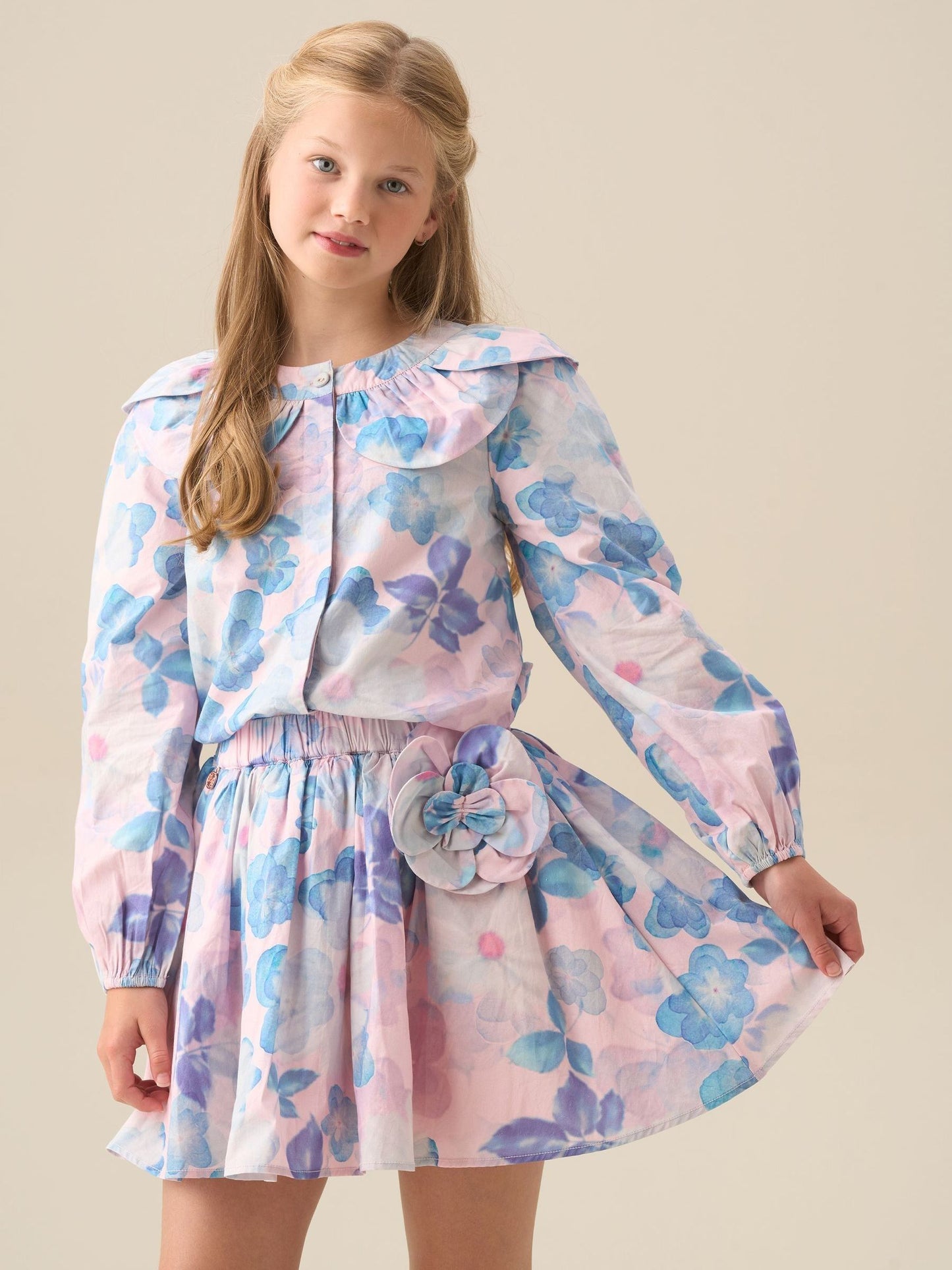 Dsiney Kidz - Angel & Rocket Pink Celia Petal Collar Blouse image 11