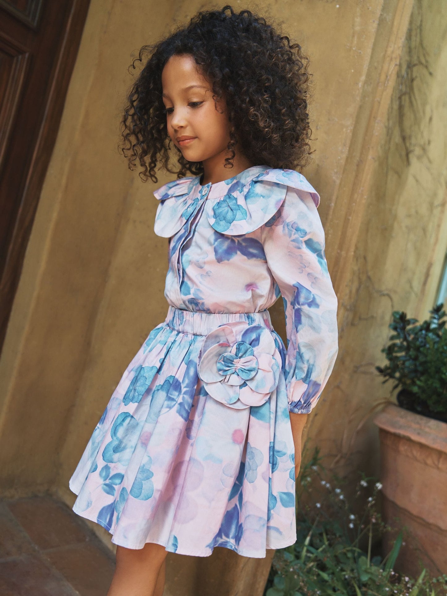 Dsiney Kidz - Angel & Rocket Pink Celia Petal Collar Blouse image 3