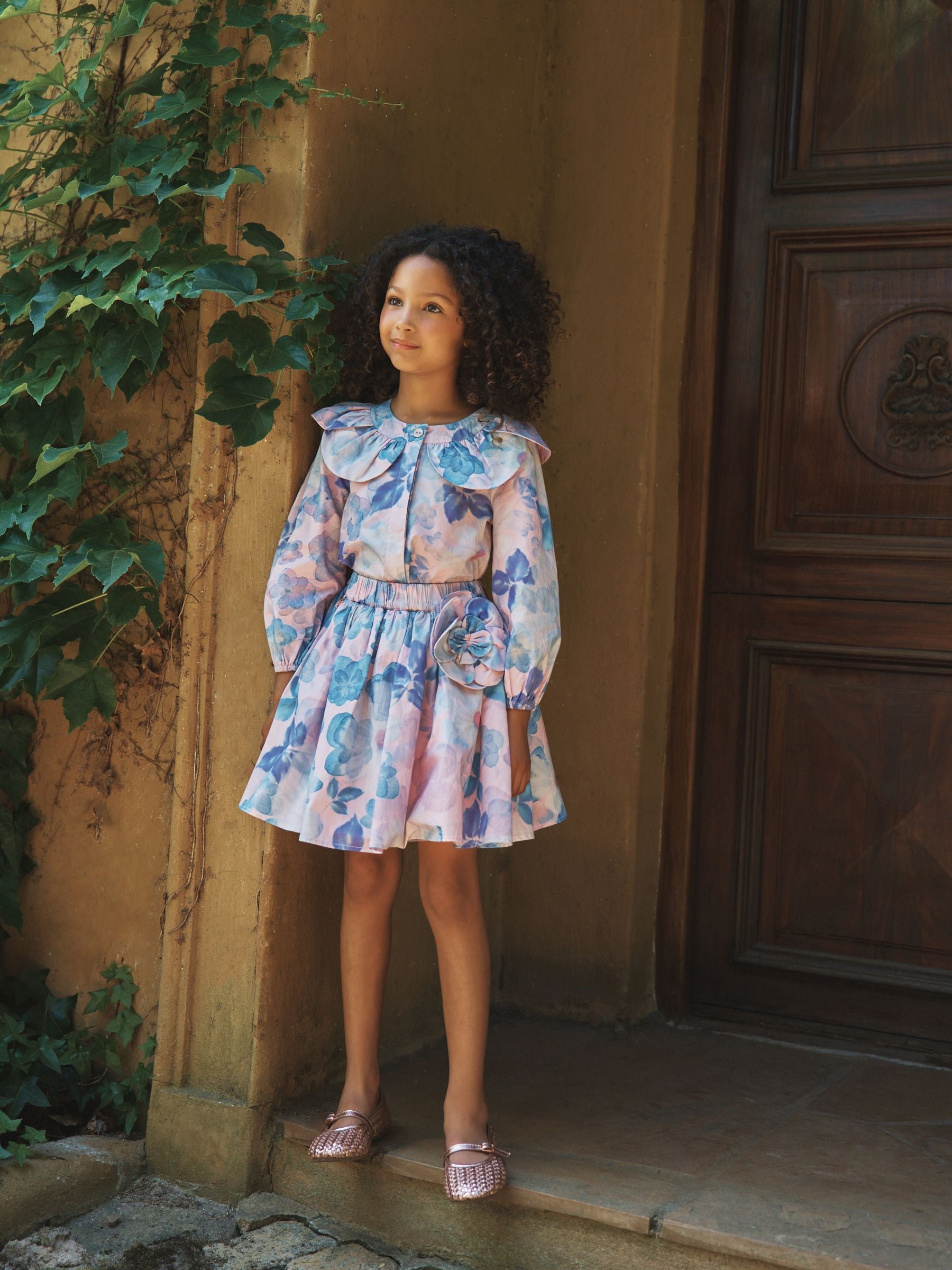 Dsiney Kidz - Angel & Rocket Pink Celia Petal Collar Blouse image 7