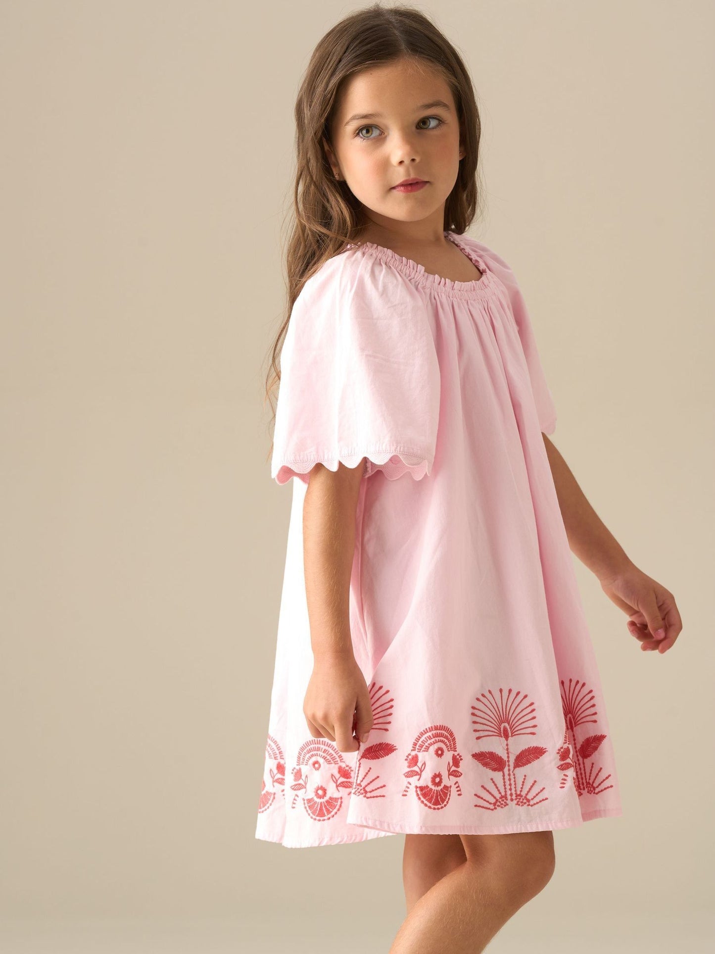 Angel & Rocket Pink Ciara Corsage Swing Dress image 4