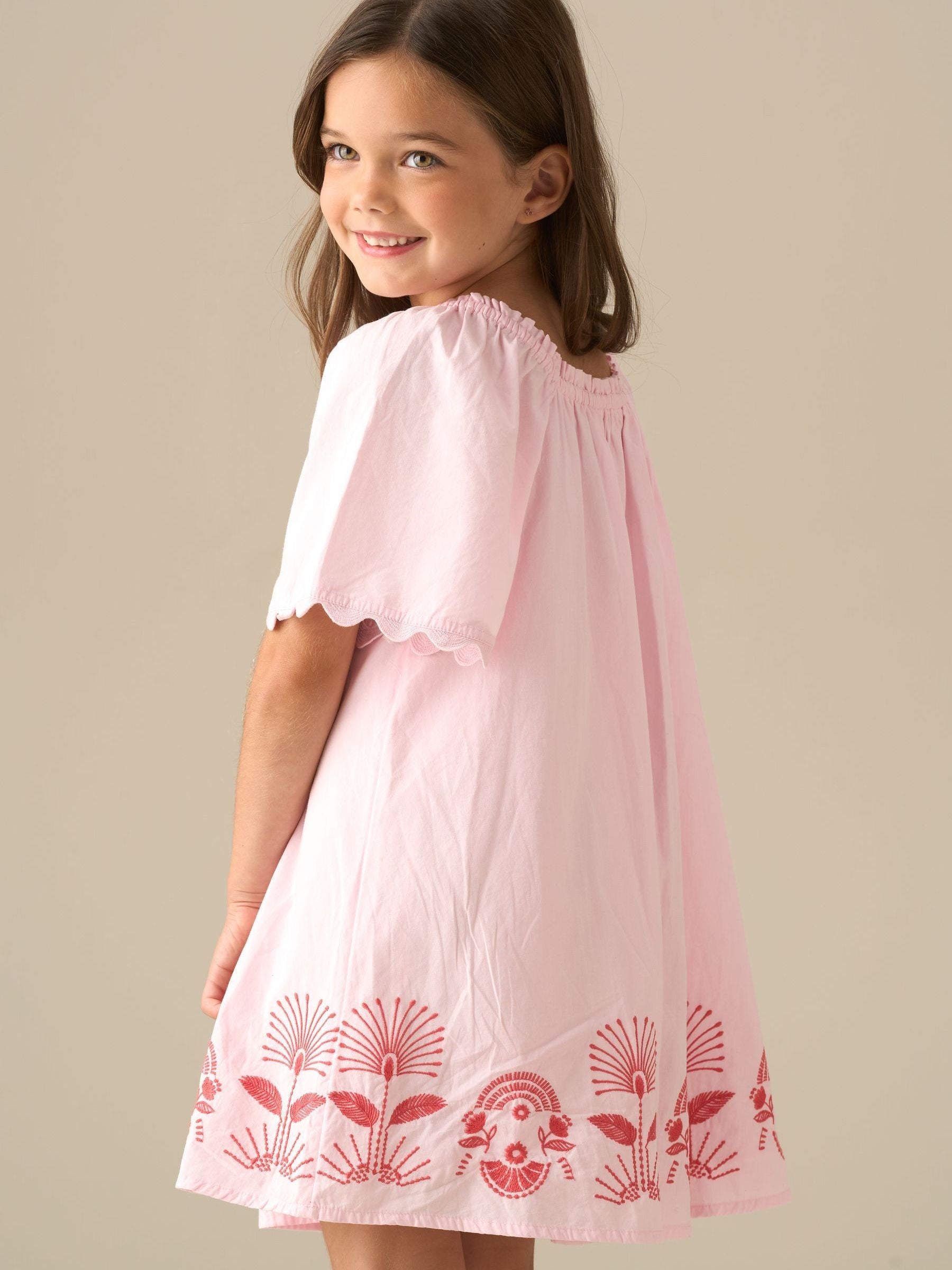 Angel & Rocket Pink Ciara Corsage Swing Dress image 5