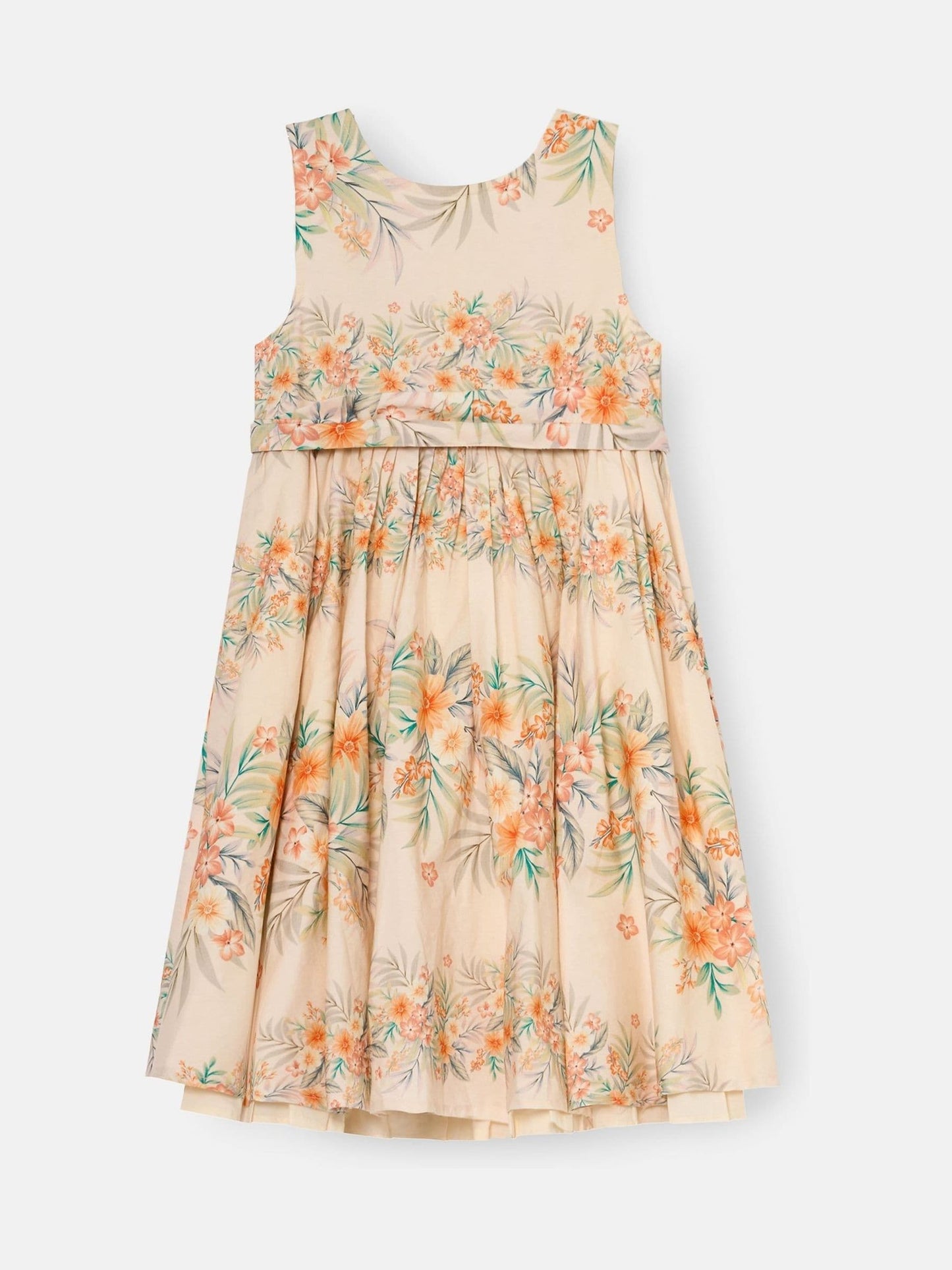 Angel & Rocket Yellow Seren Print Stripe Sash Waist Dress image 5