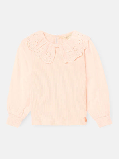 Dsiney Kidz - Angel & Rocket Pink Elise Bow Collar Long Sleeve Blouse image 4