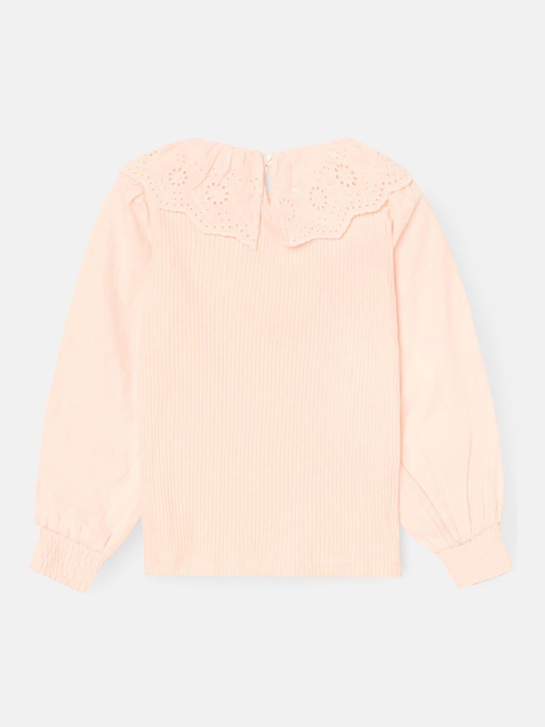 Dsiney Kidz - Angel & Rocket Pink Elise Bow Collar Long Sleeve Blouse image 5