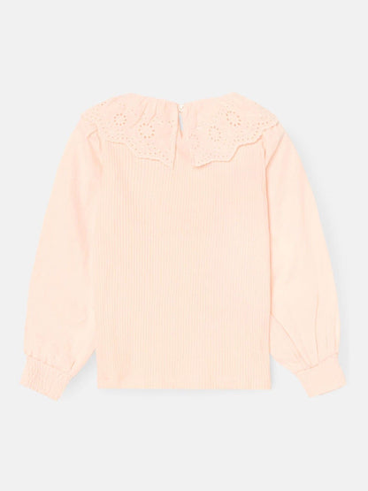 Dsiney Kidz - Angel & Rocket Pink Elise Bow Collar Long Sleeve Blouse image 5