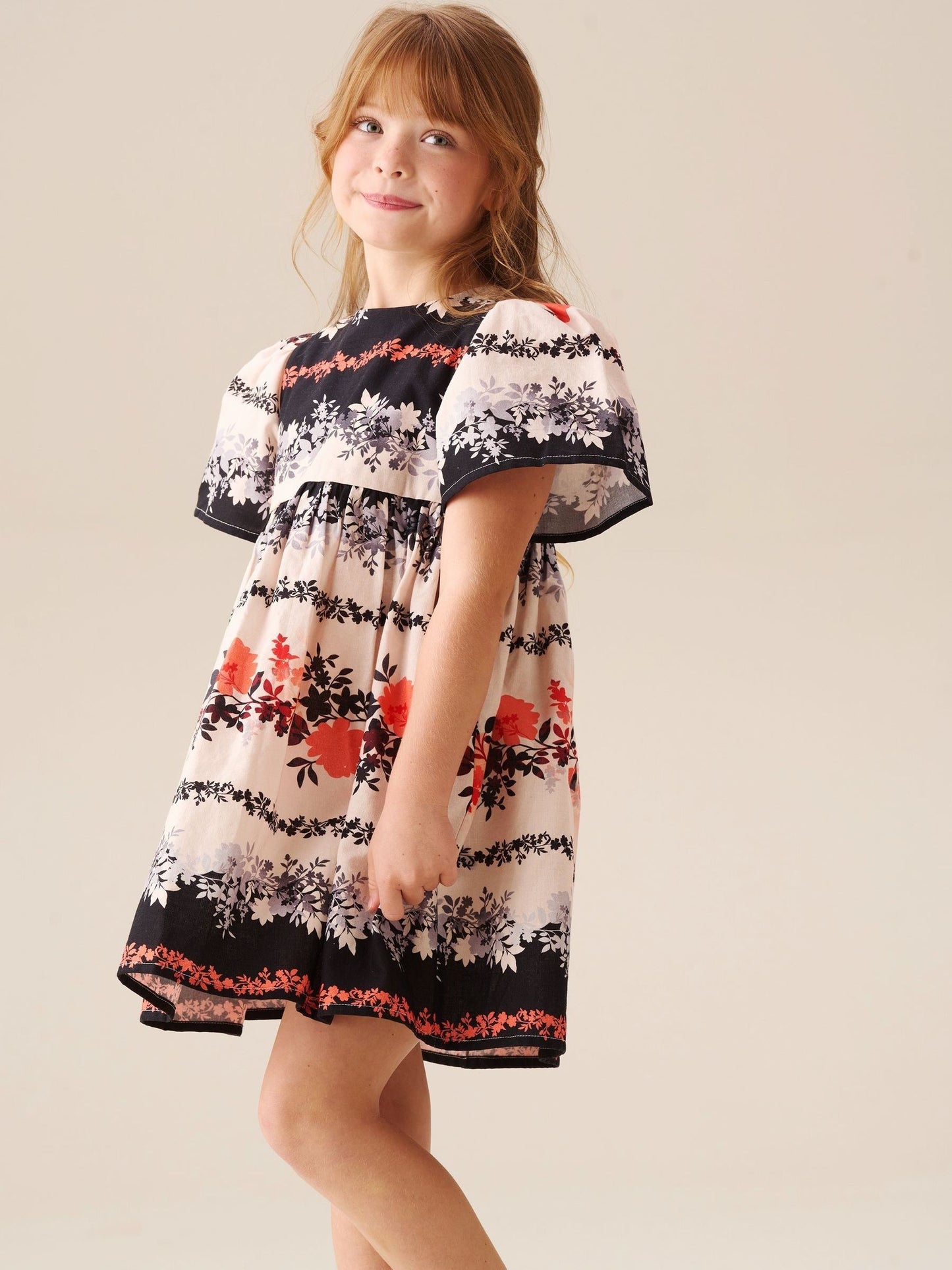 Angel & Rocket Cream Reyna Ivory Embroidered Swing Dress image 3