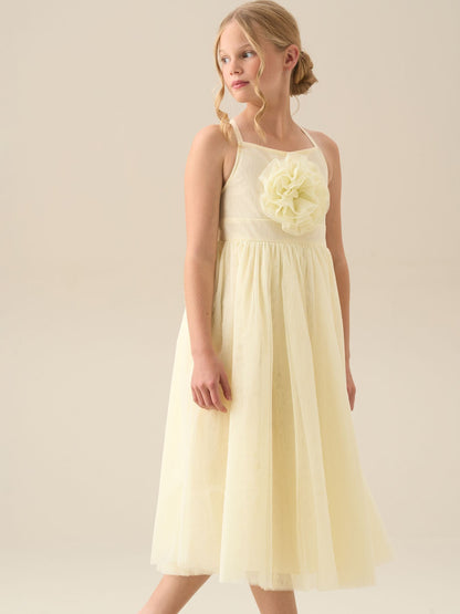 Angel & Rocket Yellow Lily Corsage Mesh Dress image 5