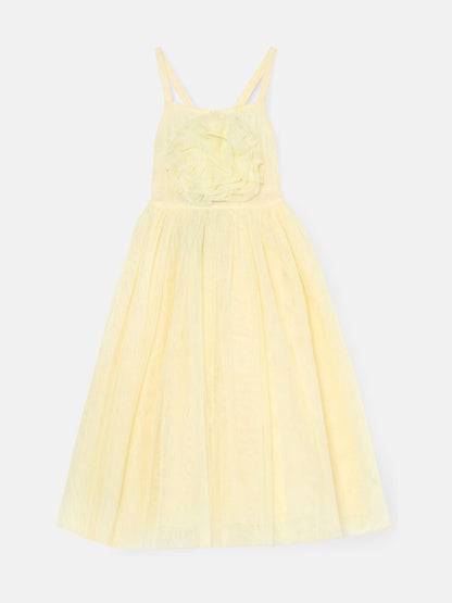 Angel & Rocket Yellow Lily Corsage Mesh Dress image 6