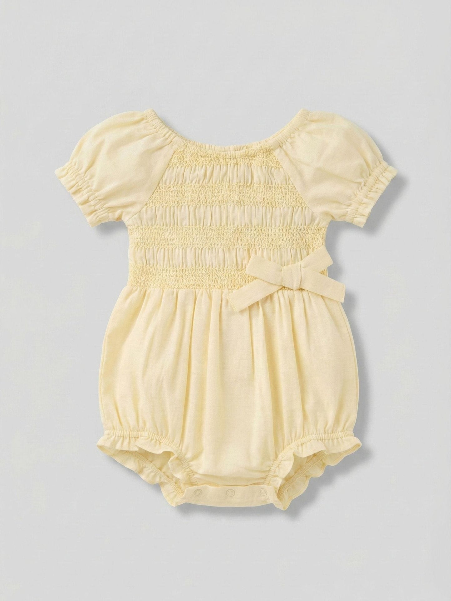 Angel & Rocket Yellow Etta Shirred Rompersuits image 5