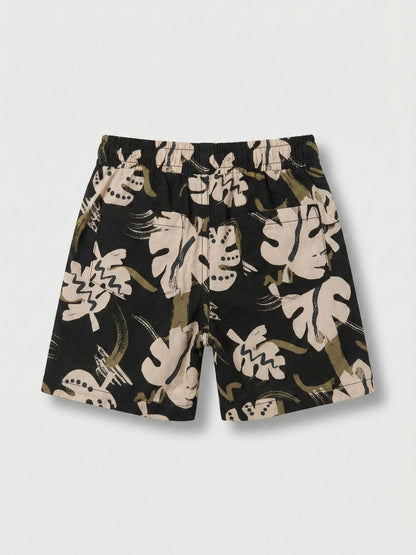 Angel & Rocket Black Finn Palm Leaf Shorts image 2