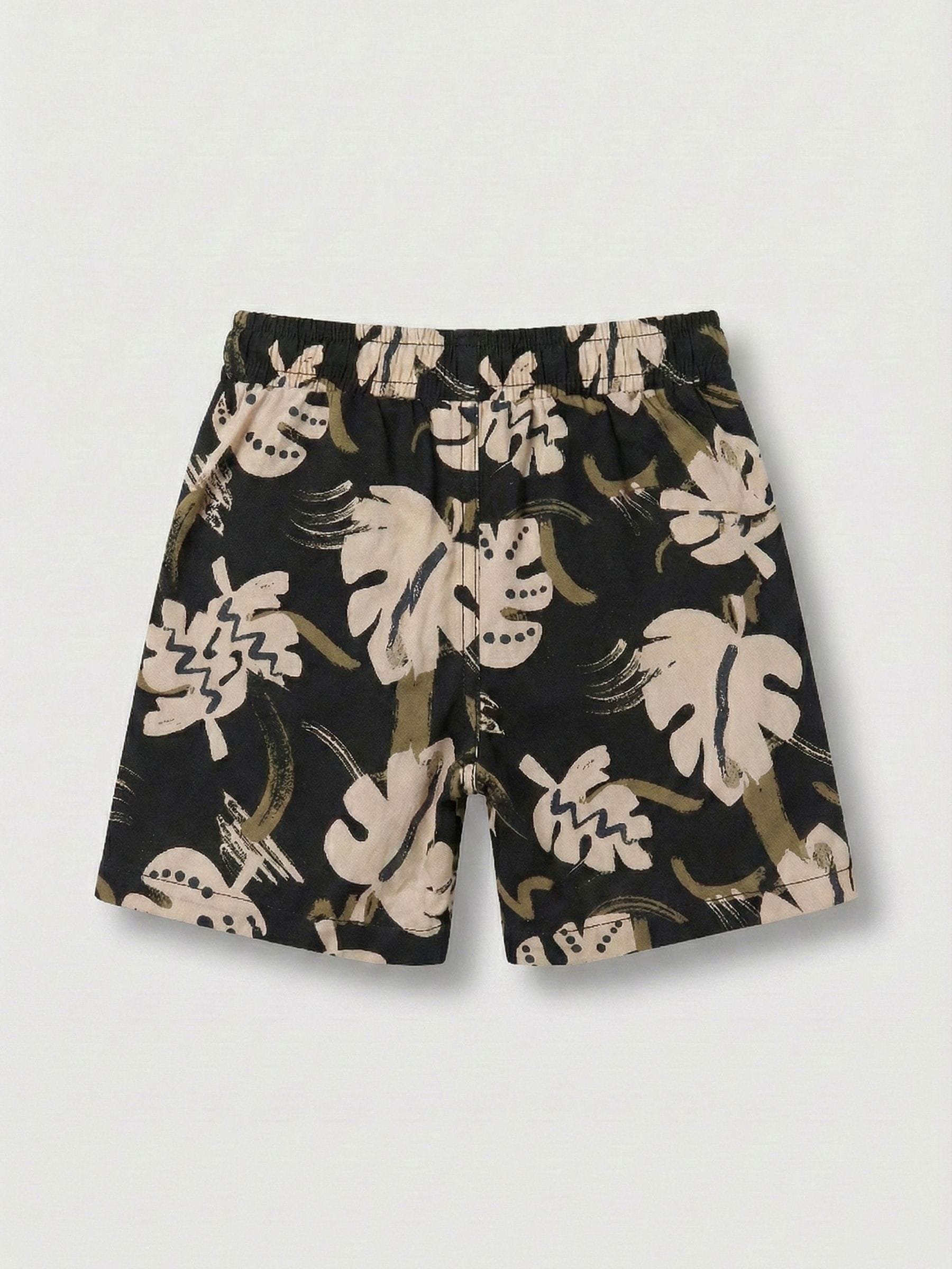 Angel & Rocket Black Finn Palm Leaf Shorts image 3