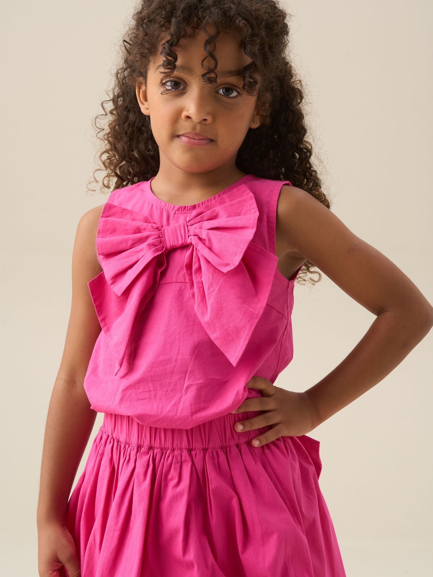 Dsiney Kidz - Angel & Rocket Pink Enya Bow Shell Blouse image 2